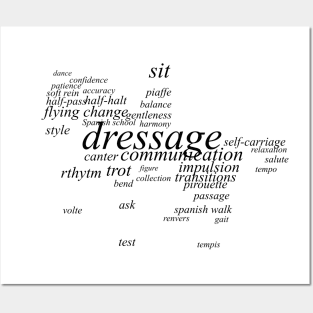 Equestrian Dictionary - Dressage (light) Posters and Art